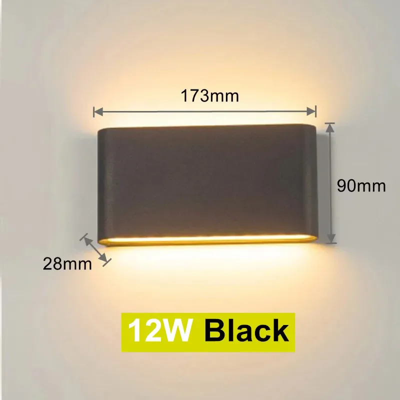 Moderne Ip65 Wasserdichte 6W/12W Led-Wandleuchten Für Innen/Außen, Balkon-Dekoration, Auf-Ab-Doppelkopf-Aluminium-Wandlampe, Wandhalterung Moderne Ip65 Wasserdichte 6W/12W Led-Wandleuchten Für Innen/Außen, Balkon-Dekoration, Auf-Ab-Doppelkopf-Aluminium-Wandlampe, Wandhalterung - Image 9