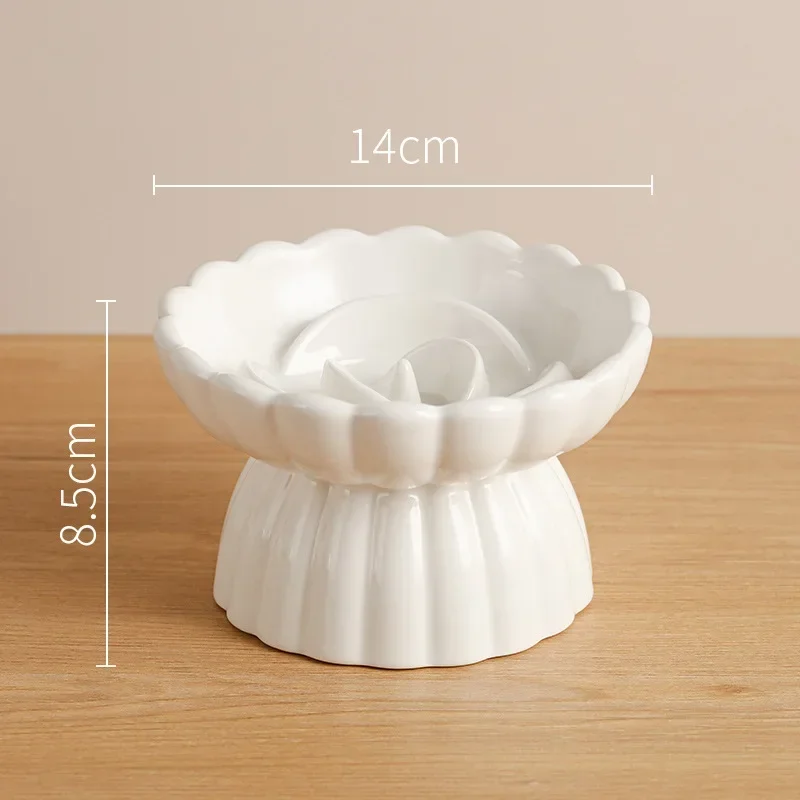 Cat Food Bowl Ceramic Elevated Cats Small Dogs Slow Feed Bowls Anti-Choking Pet Eating Feeders Anti-Gulping Puppy Supplies Cat Food Bowl Ceramic Elevated Cats Small Dogs Slow Feed Bowls Anti-Choking Pet Eating Feeders Anti-Gulping Puppy Supplies - Image 6