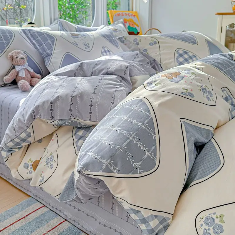 100% Cotton Bedding Set Duvet Set, Quilt Cover Pillow Sham, Wrinkle Free Machine Washable, All Season Comfort 240X220 100% Cotton Bedding Set Duvet Set, Quilt Cover Pillow Sham, Wrinkle Free Machine Washable, All Season Comfort 240X220 - Image 13