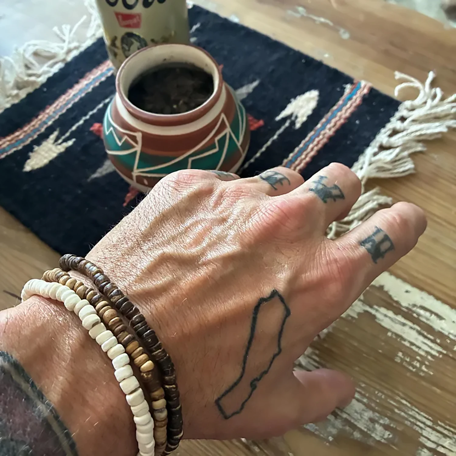 3 Stück (1 Set), Surfer-Armbänder, Boho-Perlenarmband, Strandarmband, Herren-Armband-Set, Weihnachtsgeschenk, Geschenk Für Ihn 3 Stück (1 Set), Surfer-Armbänder, Boho-Perlenarmband, Strandarmband, Herren-Armband-Set, Weihnachtsgeschenk, Geschenk Für Ihn - Image 4