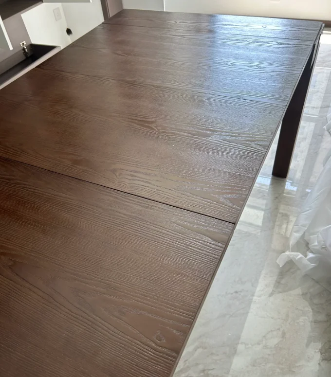 Solid Wood Folding Dining Table, Retractable, Nordic, Rectangular Foldable, Household, Apartment Invisible Dining Customizable Solid Wood Folding Dining Table, Retractable, Nordic, Rectangular Foldable, Household, Apartment Invisible Dining Customizable - Image 9