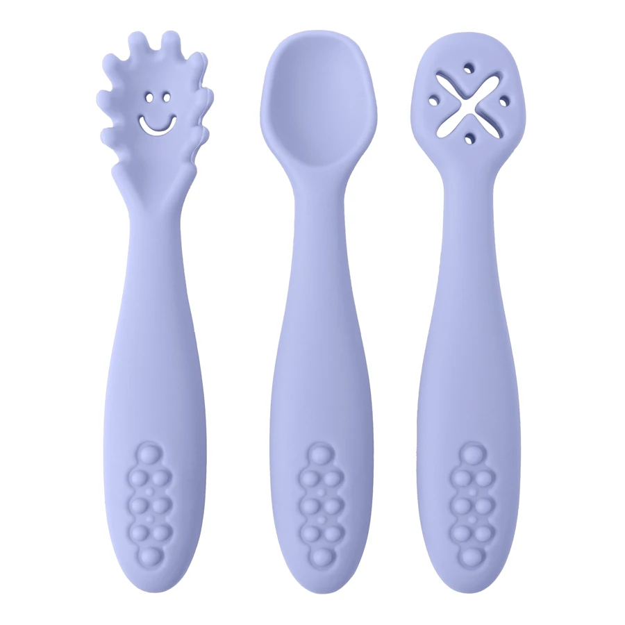 3Pcs Silicone Spoon Fork For Baby Utensils Set Feeding Food Toddler Learn To Eat Training Soft Fork Cutlery Children'S Tableware 3Pcs Silicone Spoon Fork For Baby Utensils Set Feeding Food Toddler Learn To Eat Training Soft Fork Cutlery Children'S Tableware - Image 13