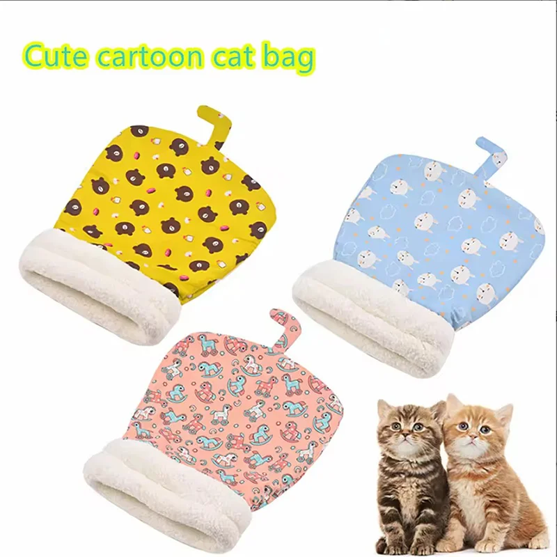 Cozy Cat Bed Winter Warm Sleeping Bag Semi Enclosed Pet Nest For Cats Four Seasons Universal Soft Plush Pet Bed Pad Cozy Cat Bed Winter Warm Sleeping Bag Semi Enclosed Pet Nest For Cats Four Seasons Universal Soft Plush Pet Bed Pad - Image 3