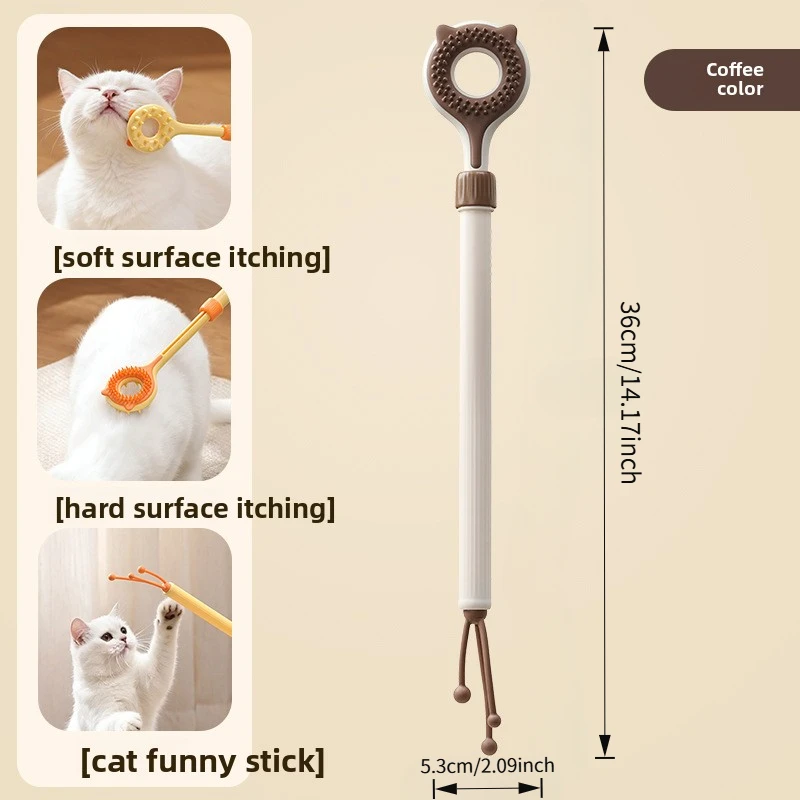 3-In-1 Katzenkratzbaum Mit Massagestab Und Fellbürste 3-In-1 Katzenkratzbaum Mit Massagestab Und Fellbürste - Image 8
