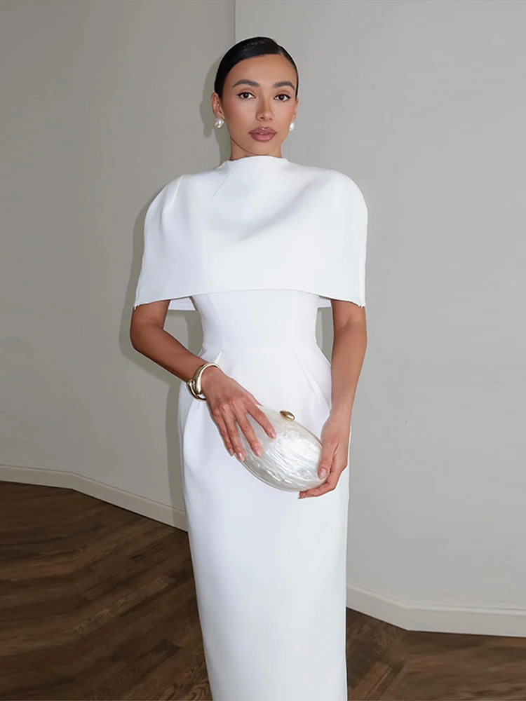 Elegantes Einfarbiges Schal-Kleid Damenanzug Kurzarm Tailliertes Schlankes Damen-Set 2026 Frühling Sommer 2-Teiliges Set Damen-Outfits Elegantes Einfarbiges Schal-Kleid Damenanzug Kurzarm Tailliertes Schlankes Damen-Set 2026 Frühling Sommer 2-Teiliges Set Damen-Outfits - Image 2