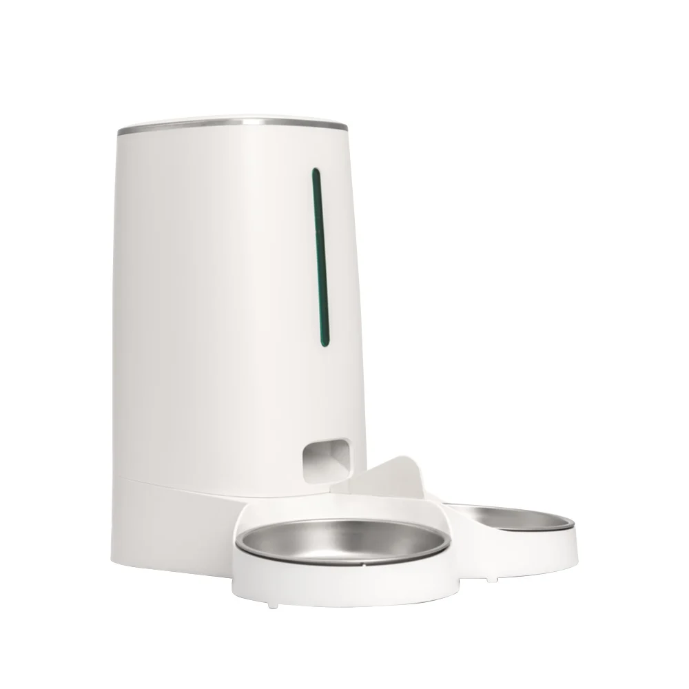 Wifi Automatic Cat Feeders For 2 Cats, 4L Cat Food Dispenser With App Control, Double Stainless Steel Bowls, Low Food Alarms Wifi Automatic Cat Feeders For 2 Cats, 4L Cat Food Dispenser With App Control, Double Stainless Steel Bowls, Low Food Alarms - Image 8
