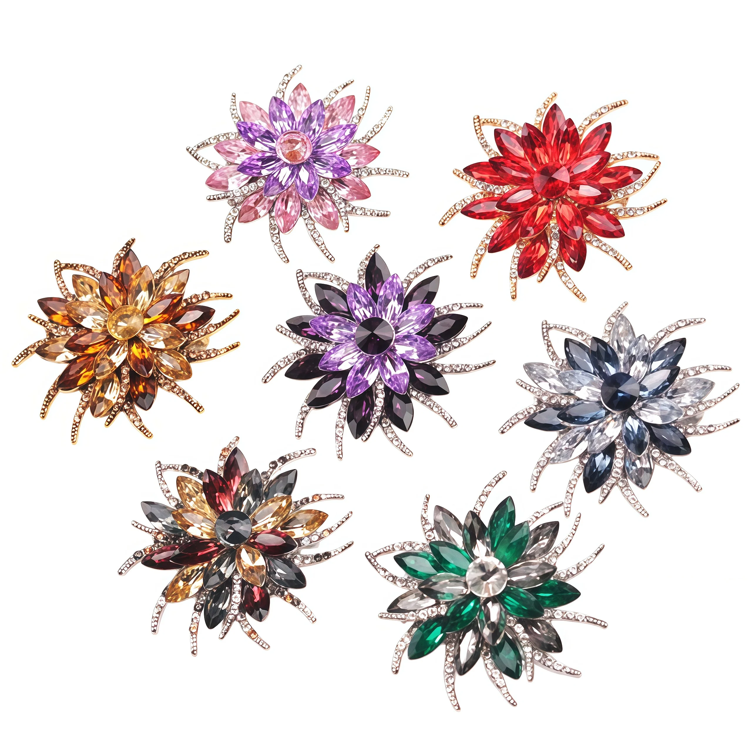Mehrfarbige Kristallblumen-Brosche, Voll Mit Strass Besetztes Sonnenstrahl-Design, Luxuriöse Statement-Anstecknadel, Eleganter Modeschmuck Für Damen, Ideal Für Mäntel &Amp; Kleider, Perfektes Geschenk Für Hochzeiten &Amp; Partys Mehrfarbige Kristallblumen-Brosche, Voll Mit Strass Besetztes Sonnenstrahl-Design, Luxuriöse Statement-Anstecknadel, Eleganter Modeschmuck Für Damen, Ideal Für Mäntel &Amp; Kleider, Perfektes Geschenk Für Hochzeiten &Amp; Partys