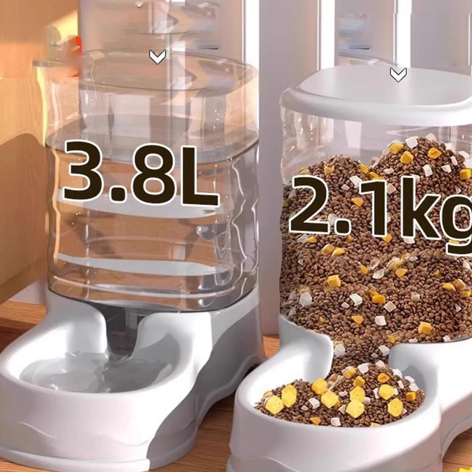 Cat Feeder For Dry Food Cat Waterer Food Feeder Large Capacity Automatic Dog And Cat Water Dispenser For Small To Medium Pets Cat Feeder For Dry Food Cat Waterer Food Feeder Large Capacity Automatic Dog And Cat Water Dispenser For Small To Medium Pets - Image 15