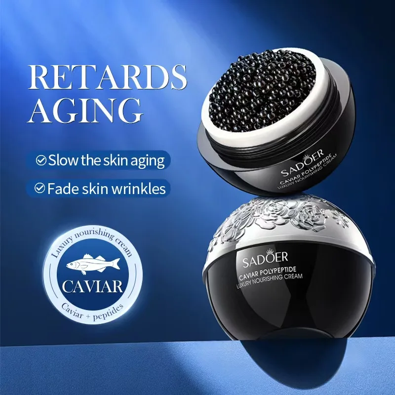 Caviar Firming Face Cream Deep Hydrating Soften Lifting Fine Lines Around Eyes Area Boost Skin Elasticity Moisturizer Skin Care Caviar Firming Face Cream Deep Hydrating Soften Lifting Fine Lines Around Eyes Area Boost Skin Elasticity Moisturizer Skin Care - Image 2