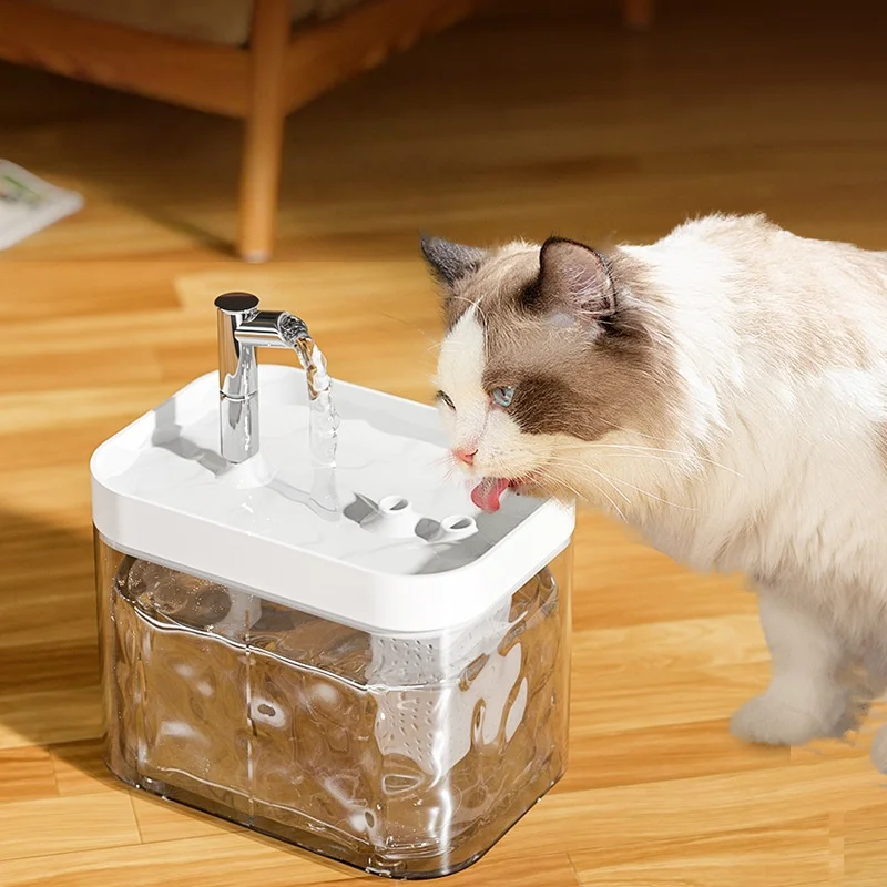 1.5L Cat Water Circulation Fountain Auto Filter Pet Cat Drinker Usb Dog Water Basin Feeding Bowl Pet Supplies 1.5L Cat Water Circulation Fountain Auto Filter Pet Cat Drinker Usb Dog Water Basin Feeding Bowl Pet Supplies - Image 4