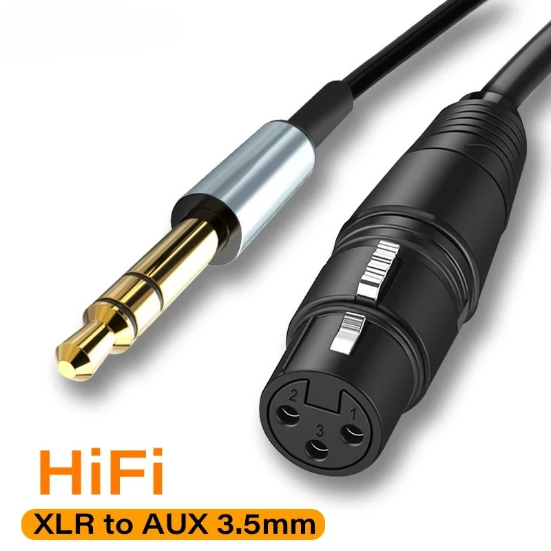 Xlr Auf Aux Adapter – 3,5-Mm-Klinke Auf Xlr 3-Pin Xlr Auf Aux Adapter – 3,5-Mm-Klinke Auf Xlr 3-Pin - Image 7
