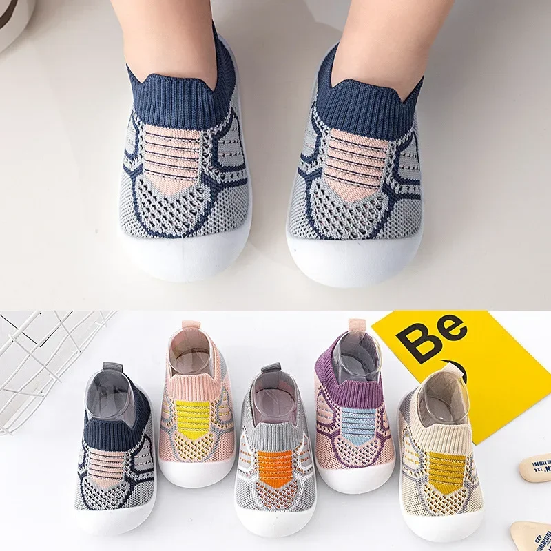 Baby Shoes Anti-Slip Breathable Infant Crib Floor Socks With Rubber Sole For Children Girls Boys Mesh Shoes Soft Bottom Slippers Baby Shoes Anti-Slip Breathable Infant Crib Floor Socks With Rubber Sole For Children Girls Boys Mesh Shoes Soft Bottom Slippers - Image 4
