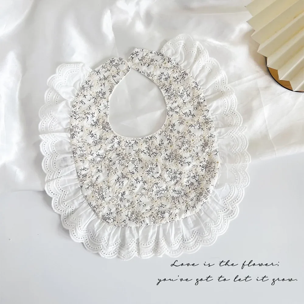 U-Förmige Baby-Baumwolllätzchen, Wasserdicht, Mit Blumenmuster, Baby-Sabberlätzchen, Füttern, Spitze, Speicheltuch, Tücher, Halsbekleidung, Zubehör U-Förmige Baby-Baumwolllätzchen, Wasserdicht, Mit Blumenmuster, Baby-Sabberlätzchen, Füttern, Spitze, Speicheltuch, Tücher, Halsbekleidung, Zubehör - Image 16