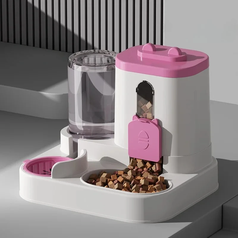 Cat Bowl Automatic Feeder With Spill Proof Design With Water Fountain Pet Food Dispenser For Small Medium Large Cats Dogs Cat Bowl Automatic Feeder With Spill Proof Design With Water Fountain Pet Food Dispenser For Small Medium Large Cats Dogs - Image 10