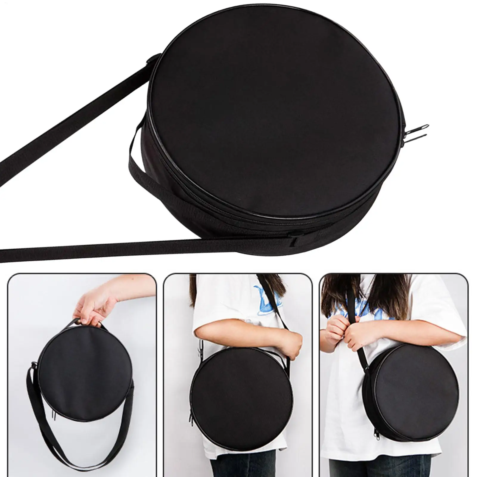 Carry Case For Folding Stool Round Pouch With Shoulder Strap Foldable Stool Bag With Zipper For Sketching Camping Picnic Carry Case For Folding Stool Round Pouch With Shoulder Strap Foldable Stool Bag With Zipper For Sketching Camping Picnic - Image 11
