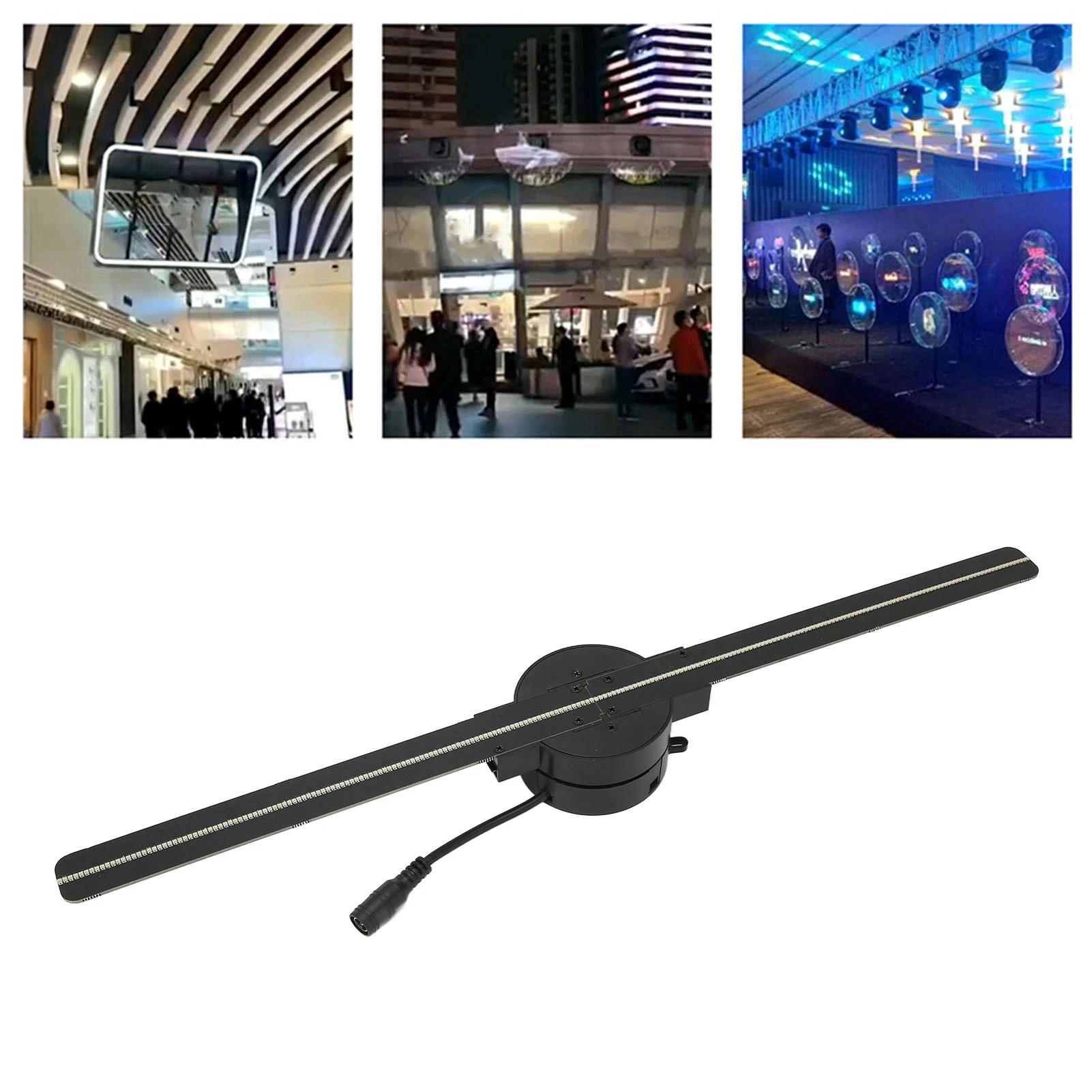 3D-Hologramm-Lüfter 16,5 Zoll Mit Wlan – 2000 × 224 Led-Lichtperlen Für Werbung, Geschäft, Laden &Amp; Schaufenster 3D-Hologramm-Lüfter 16,5 Zoll Mit Wlan – 2000 × 224 Led-Lichtperlen Für Werbung, Geschäft, Laden &Amp; Schaufenster - Image 4