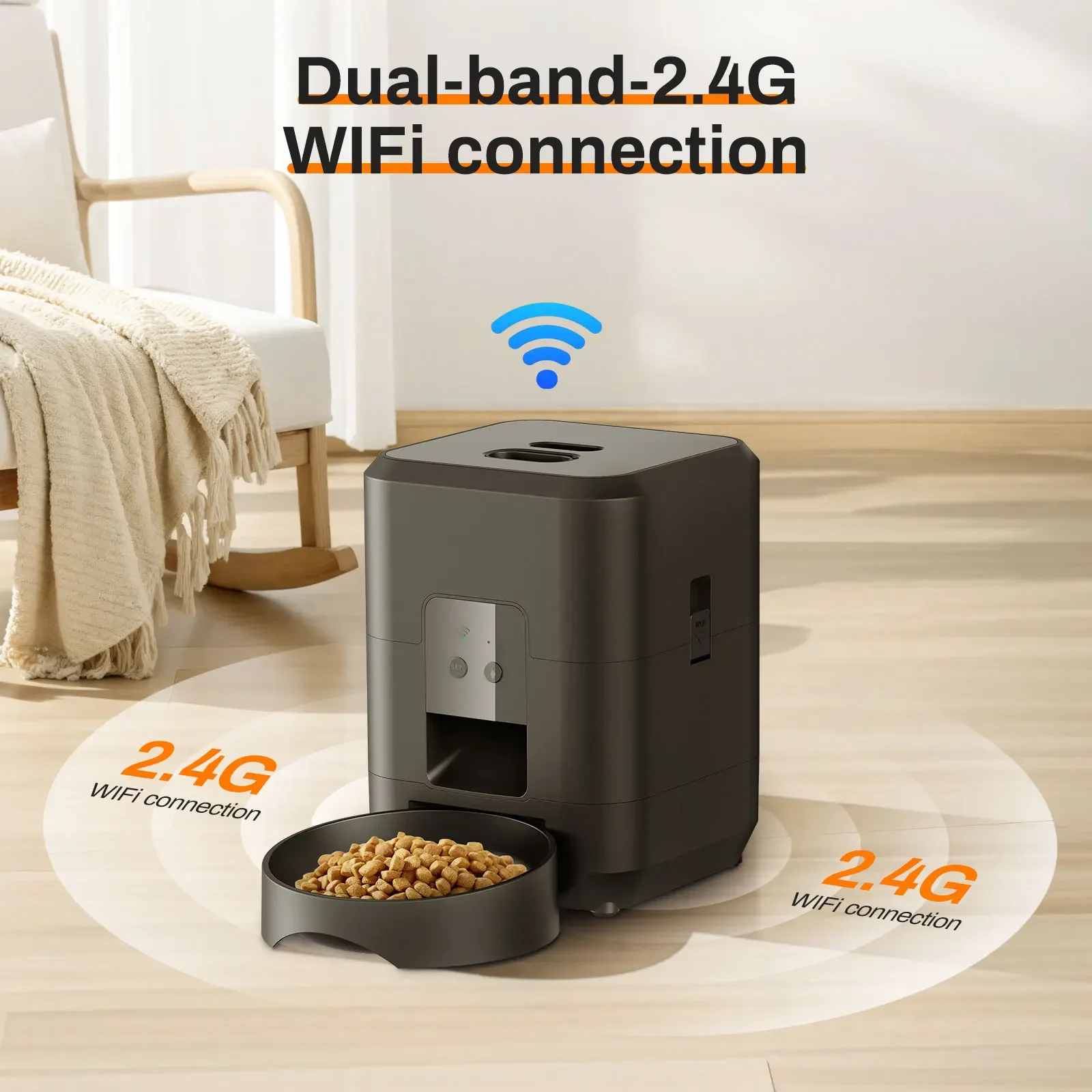 Smart Pet Feeder Automatic Cat Feeder Dog Slow Food Machine With Timed Quantitative Automatic Cat Food Dispenser Cat Dog Bowl Smart Pet Feeder Automatic Cat Feeder Dog Slow Food Machine With Timed Quantitative Automatic Cat Food Dispenser Cat Dog Bowl - Image 16