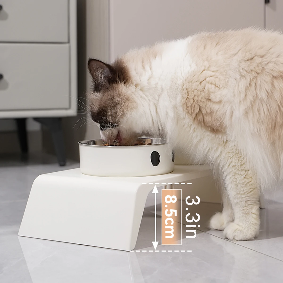 Elevated Pet Dog Feeder Bowls Raised Stand With Double Stainless Steel Food Water Bowls For Small Medium Large Dogs Cats Elevated Pet Dog Feeder Bowls Raised Stand With Double Stainless Steel Food Water Bowls For Small Medium Large Dogs Cats - Image 5