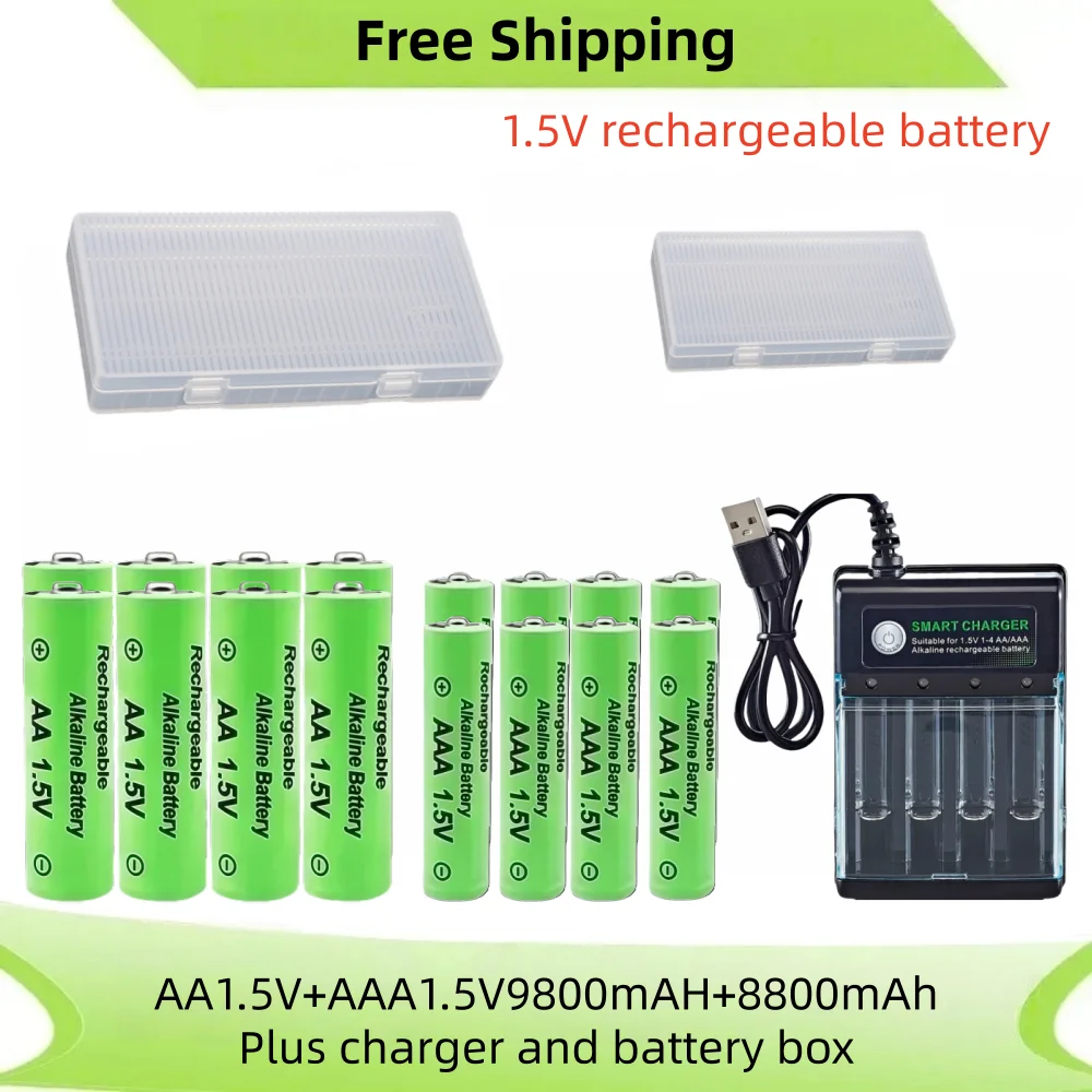 Original Akku 1,5 V Aa 9800 Mah + Aaa 8800 Mah + Ladegerät Für Computer Uhr Radio Video Spiel Digital Kamera Aa Aaa Original Akku 1,5 V Aa 9800 Mah + Aaa 8800 Mah + Ladegerät Für Computer Uhr Radio Video Spiel Digital Kamera Aa Aaa - Image 11