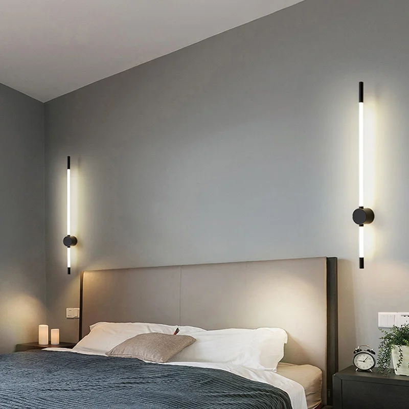 Moderne Led Lange Wandleuchten Für Schlafzimmer Beleuchtung Wohnzimmer Hintergrund Dekorieren Treppen Lampe Hotel Schwarz Gold Wandleuchte Leuchten Moderne Led Lange Wandleuchten Für Schlafzimmer Beleuchtung Wohnzimmer Hintergrund Dekorieren Treppen Lampe Hotel Schwarz Gold Wandleuchte Leuchten - Image 2