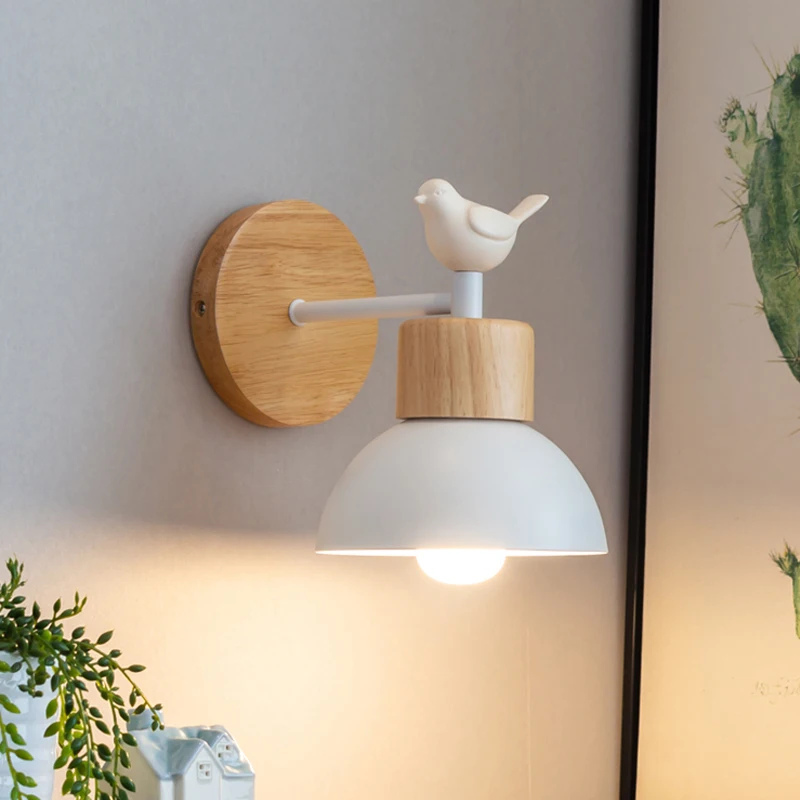 Nordic Led Wand Lampe Holz Kreative Leuchte Zimmer Balkon Treppe Sconce Schlafzimmer Nacht Dekor Licht Mit Birne Nordic Led Wand Lampe Holz Kreative Leuchte Zimmer Balkon Treppe Sconce Schlafzimmer Nacht Dekor Licht Mit Birne