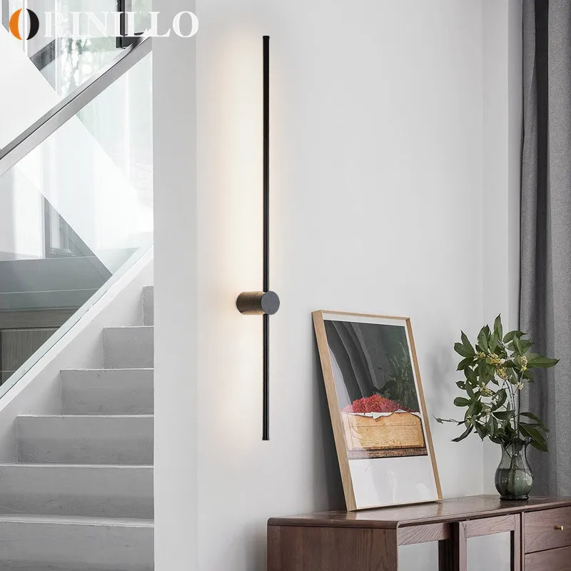 Moderne Minimalistische Led Rotierende Wandleuchte Innen Lange Wandlampe Wohnzimmer Schlafzimmer Hintergrund-Wandleuchte Moderne Minimalistische Led Rotierende Wandleuchte Innen Lange Wandlampe Wohnzimmer Schlafzimmer Hintergrund-Wandleuchte - Image 3