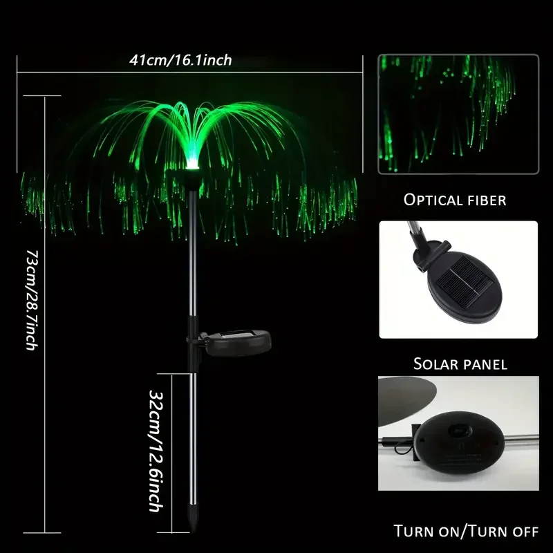 Solar Led Garten Lichter Quallen Dekoration Solar Power Wasserdichte Outdoor Pathway Solar Lampe Fee Terrasse Villa Yard Decor Solar Led Garten Lichter Quallen Dekoration Solar Power Wasserdichte Outdoor Pathway Solar Lampe Fee Terrasse Villa Yard Decor - Image 6