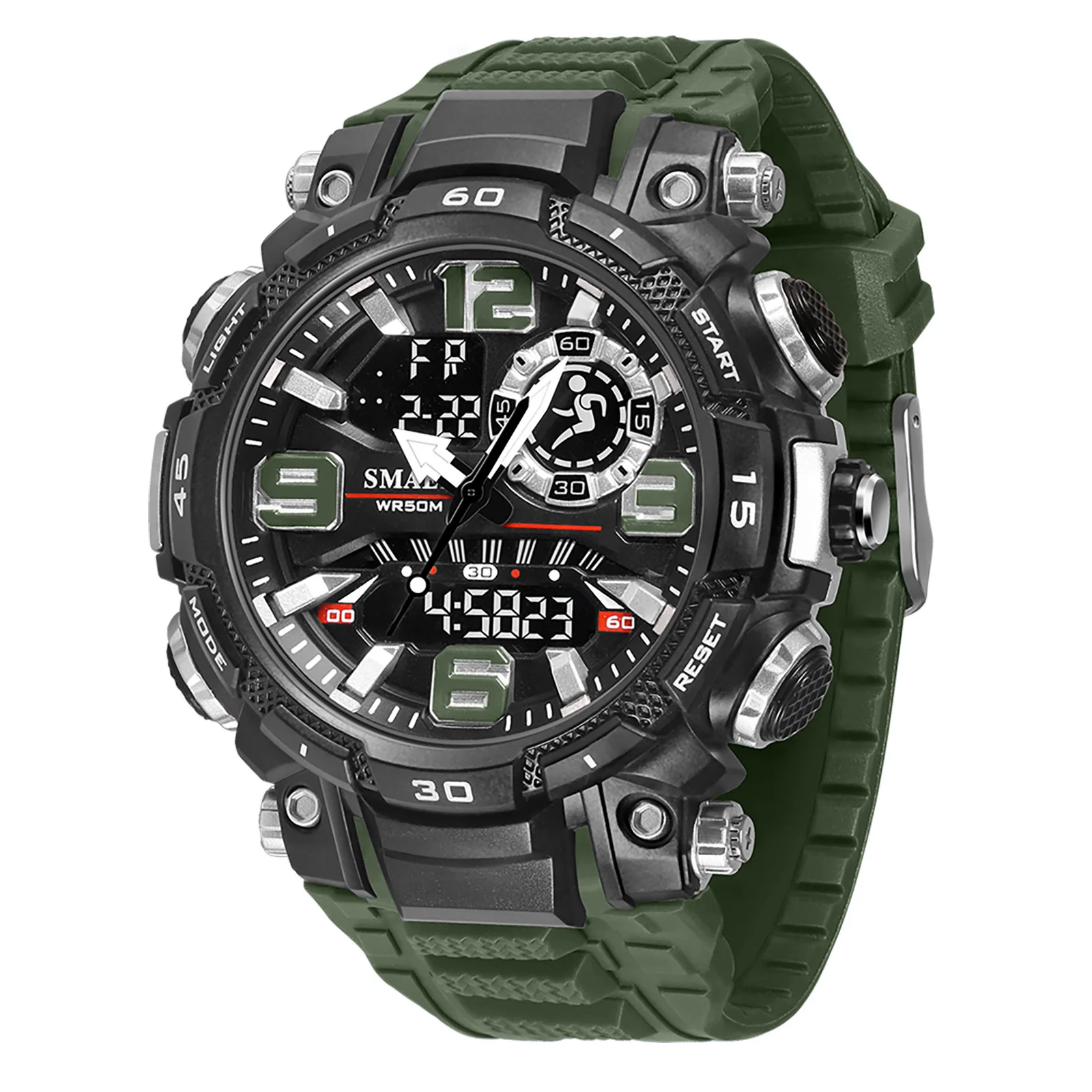 Quarzuhr Für Männer Smael Uhr Wasserdichte Stoppuhr Led-Uhren Männliche Uhr 1921 Sport Uhren Männer Relogio Masculino Digital Quarzuhr Für Männer Smael Uhr Wasserdichte Stoppuhr Led-Uhren Männliche Uhr 1921 Sport Uhren Männer Relogio Masculino Digital - Image 9