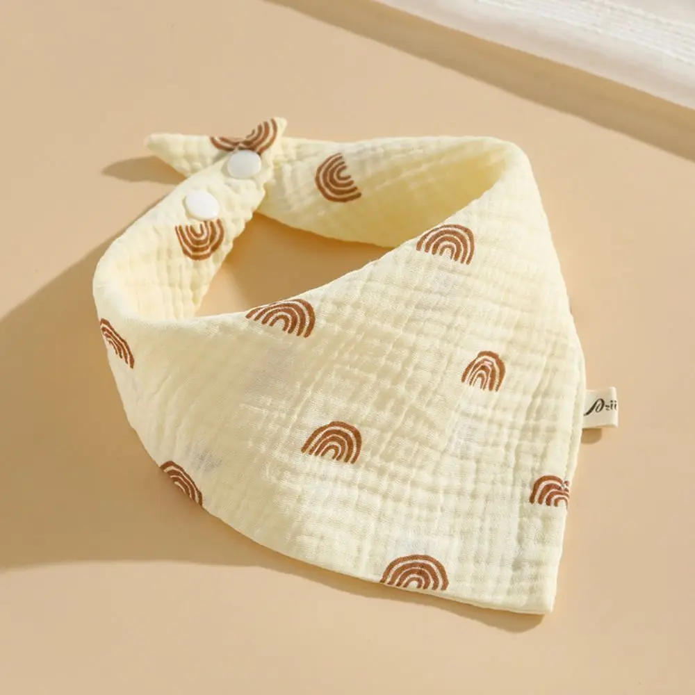 Baby Drool Bibs Printing Baby Muslin Bibs Cotton Solid Color Saliva Towel Ruffle Snap Button Burp Cloths Newbron Baby Drool Bibs Printing Baby Muslin Bibs Cotton Solid Color Saliva Towel Ruffle Snap Button Burp Cloths Newbron - Image 5