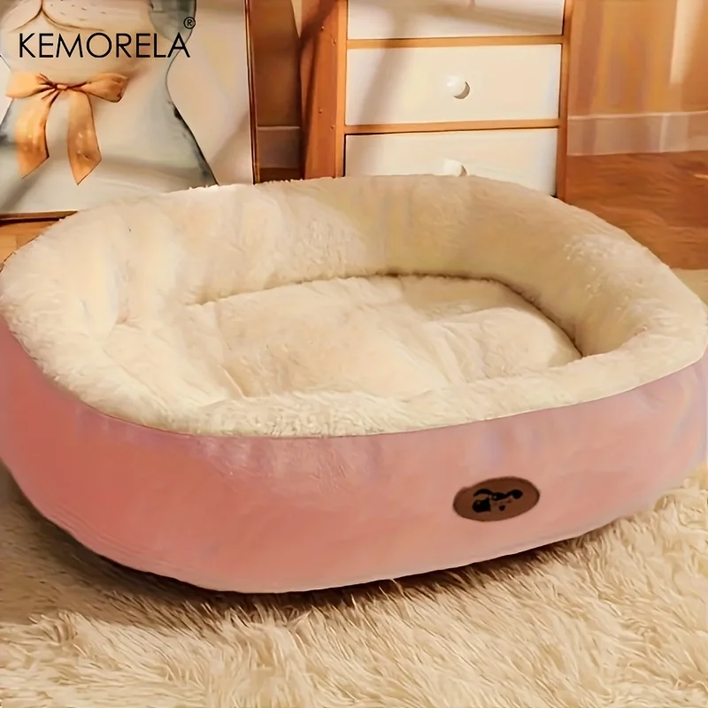 Cozy Oval Snuggle Pet Bed, Plush &Amp; Thickened Cat Bed Warm And Secure Bed For Cats And Small Medium Dogs, All Seasons Cozy Oval Snuggle Pet Bed, Plush &Amp; Thickened Cat Bed Warm And Secure Bed For Cats And Small Medium Dogs, All Seasons - Image 11