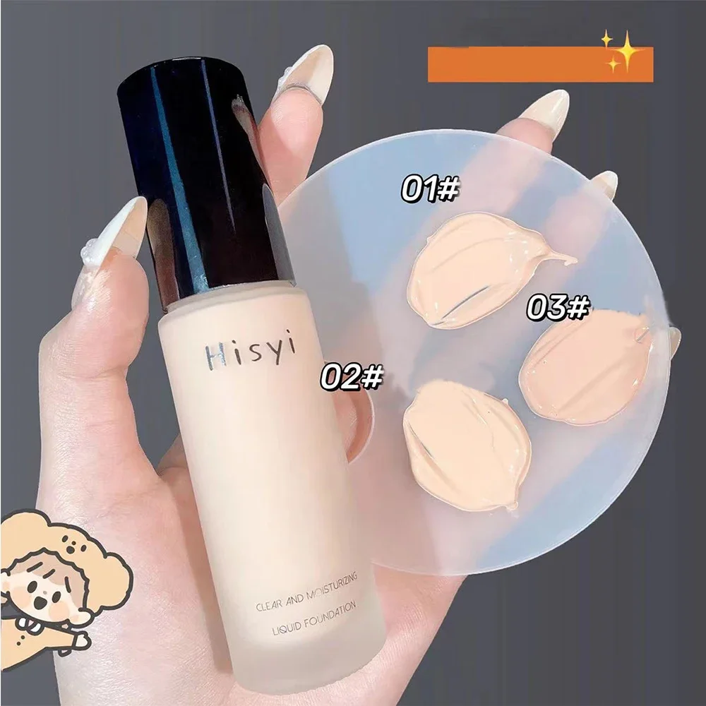 Flüssige Foundation, Hohe Deckkraft, Make-Up-Basis, Langlebiger Concealer, Bb-Creme, Wasserfest, Ölkontrollierend, Gesichtsgrundierung, Make-Up-Kosmetik Flüssige Foundation, Hohe Deckkraft, Make-Up-Basis, Langlebiger Concealer, Bb-Creme, Wasserfest, Ölkontrollierend, Gesichtsgrundierung, Make-Up-Kosmetik - Image 5