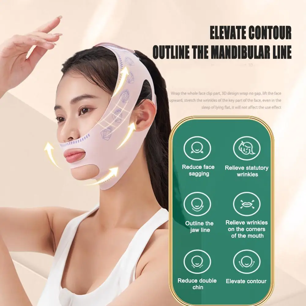Chin Cheek Slimming Bandage V Shaper V Line Lifting Mask Face Lifting Anti Wrinkle Strap Band Sleeping Mask Beauty Health Chin Cheek Slimming Bandage V Shaper V Line Lifting Mask Face Lifting Anti Wrinkle Strap Band Sleeping Mask Beauty Health - Image 3