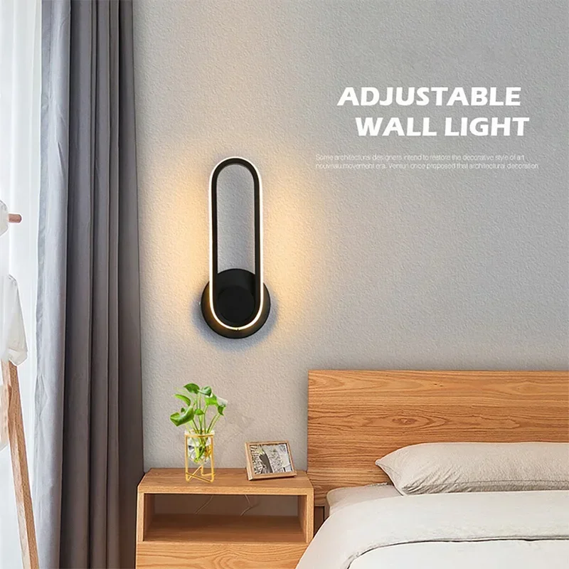 Moderne Drehbare Led-Wandleuchte Für Gang, Treppe, Schlafzimmer, Nachttisch, Wohnzimmer, Esszimmer, Balkon, Innenbeleuchtung, Wandleuchte Moderne Drehbare Led-Wandleuchte Für Gang, Treppe, Schlafzimmer, Nachttisch, Wohnzimmer, Esszimmer, Balkon, Innenbeleuchtung, Wandleuchte - Image 3