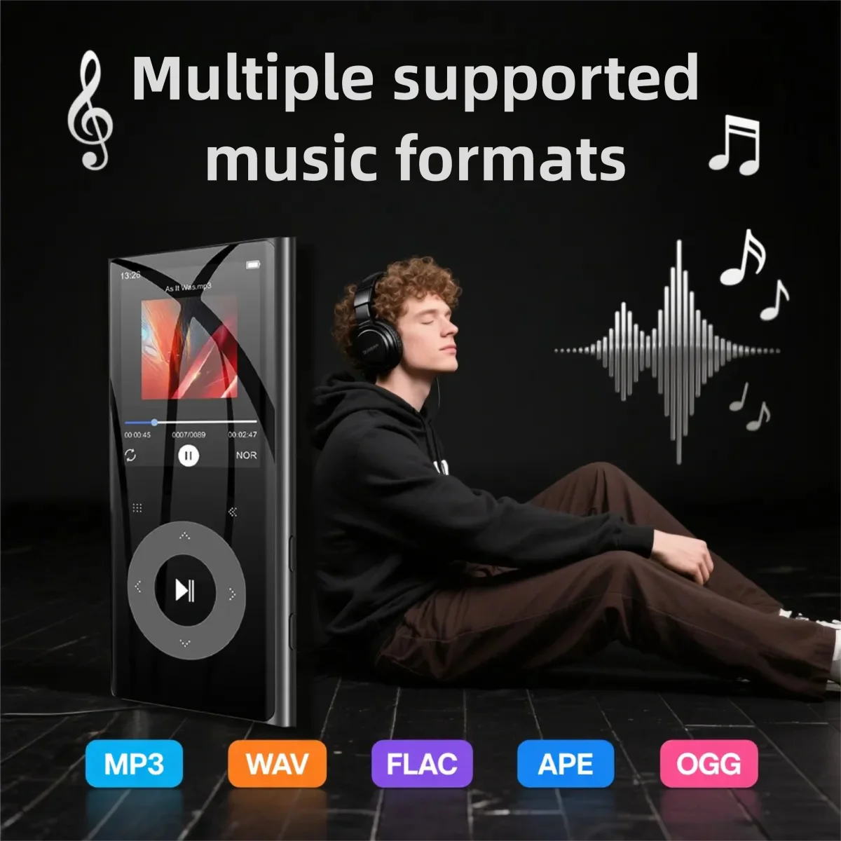 Tragbarer Mp3-Player Mit Typ-C, Bluetooth 5.3, Fm-Radio, Aufnahme &Amp; E-Book – Walkman Für Sport, Musik, Schule &Amp; Freizeit Tragbarer Mp3-Player Mit Typ-C, Bluetooth 5.3, Fm-Radio, Aufnahme &Amp; E-Book – Walkman Für Sport, Musik, Schule &Amp; Freizeit - Image 2