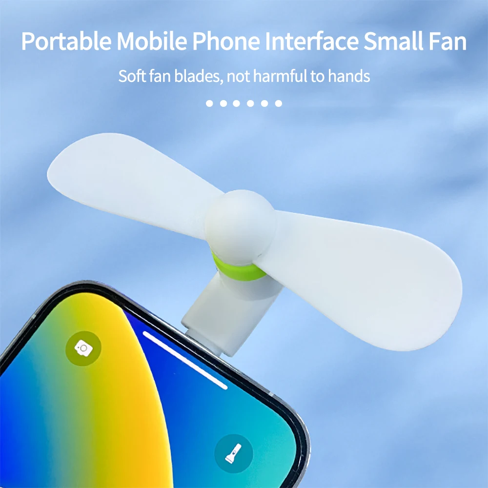 Handy Kühler Kreative Mini Tragbare Telefon Fan Handheld Fans Lade Schatz Lüfter USB Gadget Fans Coole Gadgets – Bild 5
