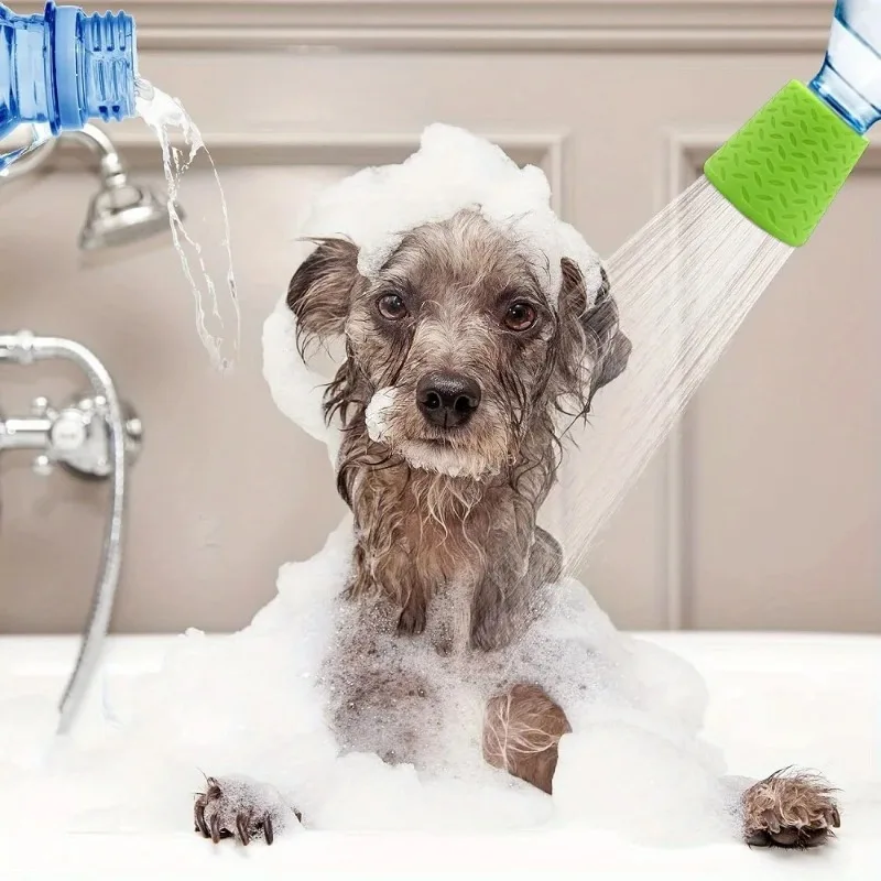 Tragbarer Haustier-Duschkopf - Verstellbarer Silikon-Badesprüher Für Hunde Und Katzen, Sanfter Wasserfluss Für Haustiere Im Freien Und Drinnen Tragbarer Haustier-Duschkopf - Verstellbarer Silikon-Badesprüher Für Hunde Und Katzen, Sanfter Wasserfluss Für Haustiere Im Freien Und Drinnen - Image 2