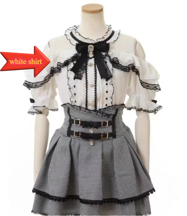 Sweet Lolita Jirai Kei Skort Mit Hoher Taille – Kurzer Rock Mit Doppelter Schleife Und Schnalle Für Damen, Japanische Y2K-Kawaii-Mode, Sommer, Lässig Sweet Lolita Jirai Kei Skort Mit Hoher Taille – Kurzer Rock Mit Doppelter Schleife Und Schnalle Für Damen, Japanische Y2K-Kawaii-Mode, Sommer, Lässig - Image 10