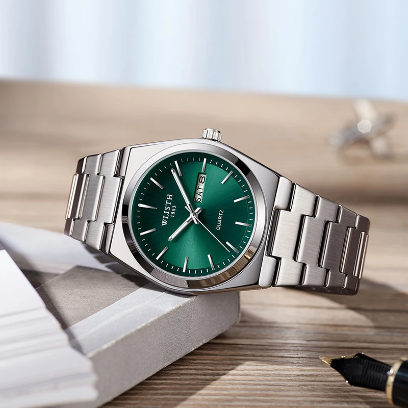 Mann Uhr Quarzuhr Luxus Wasserdicht Leucht Datum Woche Edelstahl Herren Uhr Männlich Relógios Masculino Reloj Hombre Mann Uhr Quarzuhr Luxus Wasserdicht Leucht Datum Woche Edelstahl Herren Uhr Männlich Relógios Masculino Reloj Hombre - Image 3