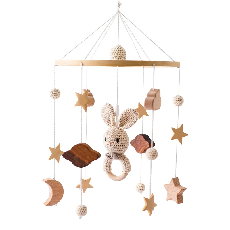 Babymobile Mit Holzrasseln, Weichen Filz-Tierfiguren, Musikbox Und Hängespielzeug Für Neugeborene – Babygeschenke Babymobile Mit Holzrasseln, Weichen Filz-Tierfiguren, Musikbox Und Hängespielzeug Für Neugeborene – Babygeschenke - Image 37