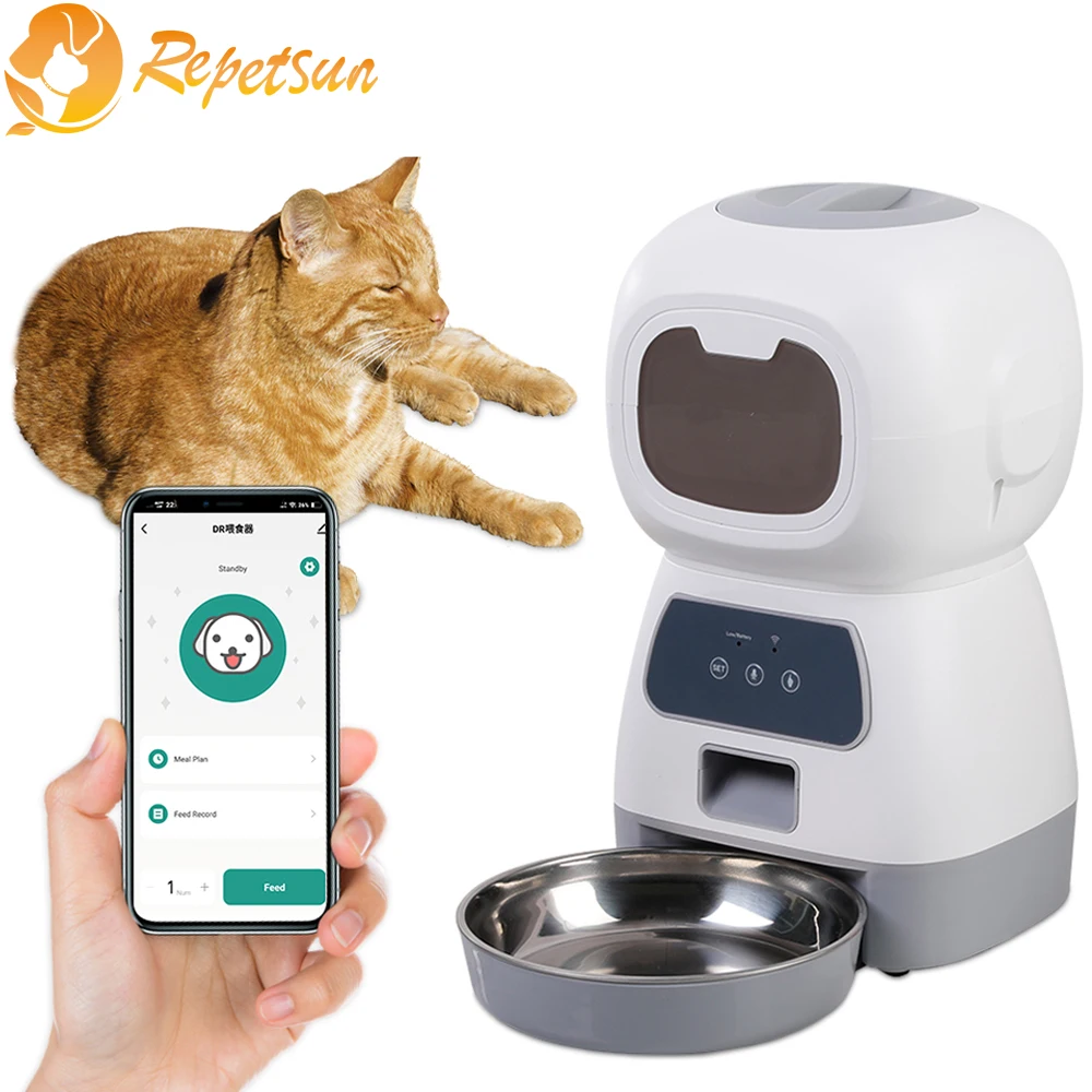 3,5 L Automatischer Futterspender Für Haustiere Für Katzen, Wifi, Smart Swirl, Langsamer Hundefutterspender Mit Diktiergerät, Große Kapazität, Timing-Katzenfutterspender 3,5 L Automatischer Futterspender Für Haustiere Für Katzen, Wifi, Smart Swirl, Langsamer Hundefutterspender Mit Diktiergerät, Große Kapazität, Timing-Katzenfutterspender