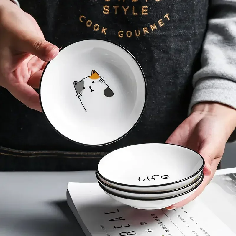 1Pcs Cute Cat Ceramic Seasoning Dish Creative Kitchen Small Sauce Bowl Household Dipping Plate Creative Vinegar Soy Snack Dishes 1Pcs Cute Cat Ceramic Seasoning Dish Creative Kitchen Small Sauce Bowl Household Dipping Plate Creative Vinegar Soy Snack Dishes - Image 6