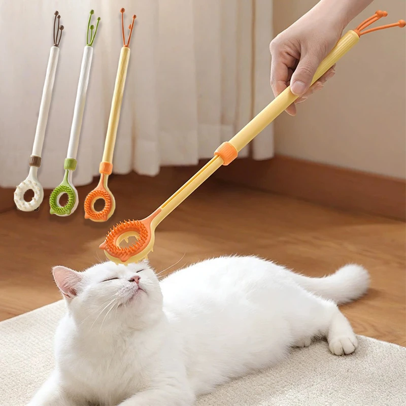 3-In-1 Katzenkratzbaum Mit Massagestab Und Fellbürste Katzenkratzbaum Mit Massagestab
