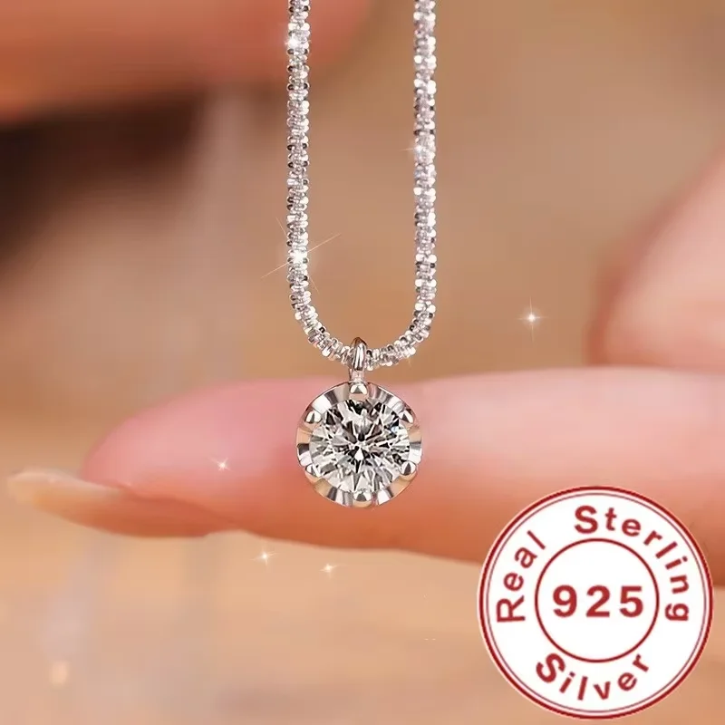 Luxuriöse Halskette Aus 925Er-Sterlingsilber Mit Olivenperlen Und Schlangenknochen, Modische Italienische Silber-Halskette, Schmuck Für Männer Und Frauen Luxuriöse Halskette Aus 925Er-Sterlingsilber Mit Olivenperlen Und Schlangenknochen, Modische Italienische Silber-Halskette, Schmuck Für Männer Und Frauen - Image 8