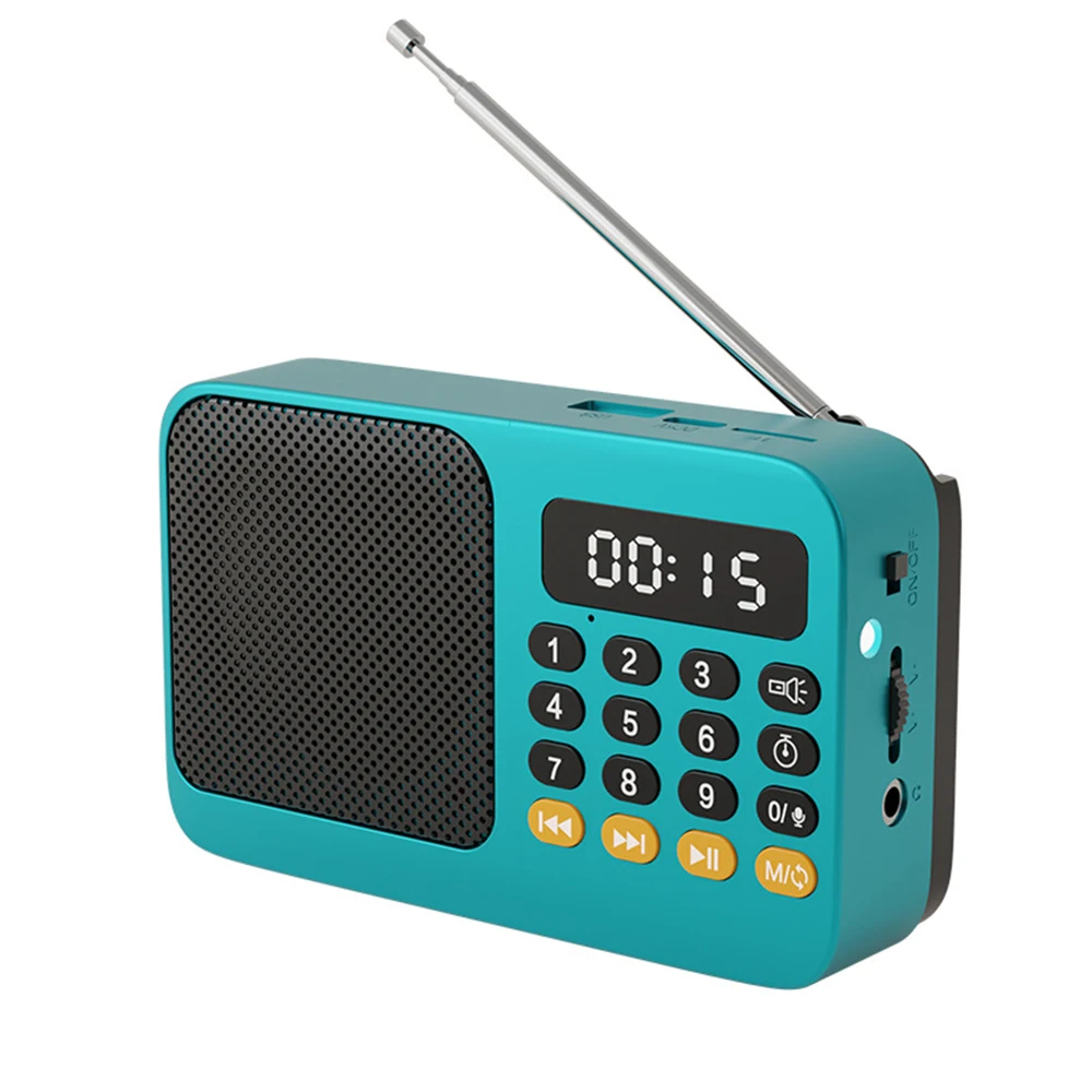 Tragbares Fm-Radio Mit Bluetooth, Lcd-Digitalanzeige, Usb, Tf &Amp; Mp3 – Wiederaufladbarer Musikplayer Mit Taschenlampe Und Lautsprecher Tragbares Fm-Radio Mit Bluetooth, Lcd-Digitalanzeige, Usb, Tf &Amp; Mp3 – Wiederaufladbarer Musikplayer Mit Taschenlampe Und Lautsprecher - Image 10