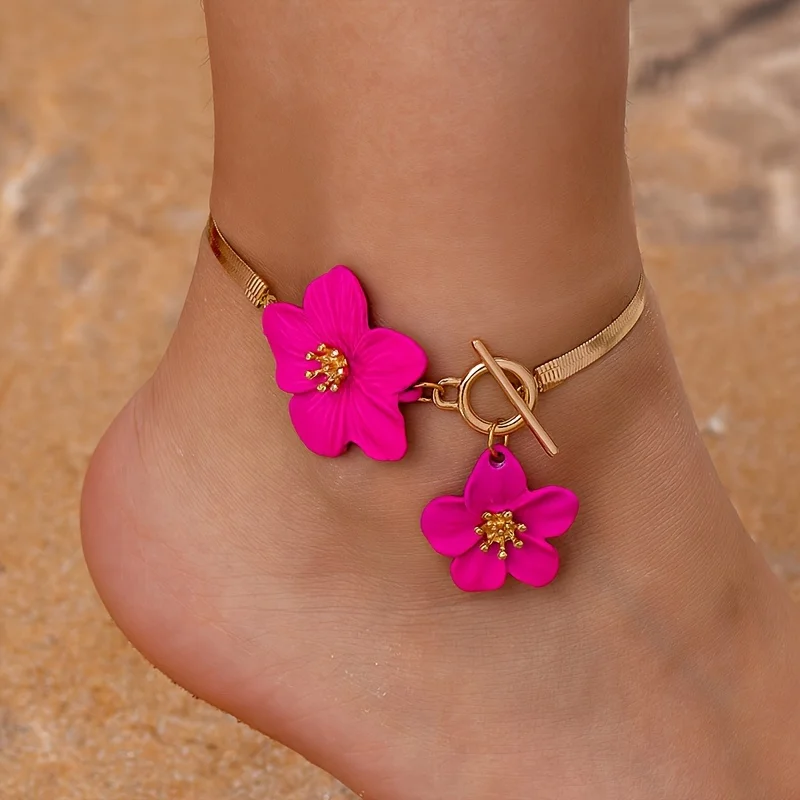 Elegantes, Schickes Fußkettchen Mit Blumenanhänger Für Damen, Urlaub Und Alltag, Sommer-Boho-Fußkette, Party-Schmuck, Geschenke Elegantes, Schickes Fußkettchen Mit Blumenanhänger Für Damen, Urlaub Und Alltag, Sommer-Boho-Fußkette, Party-Schmuck, Geschenke - Image 11