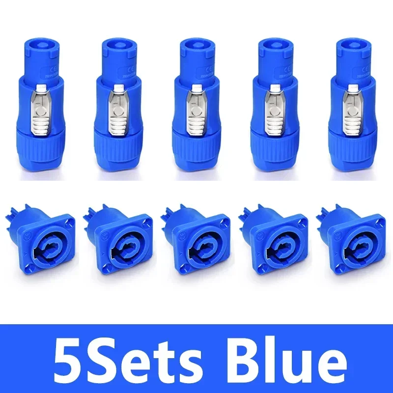10-Teiliges 3-Poliges Powercon Stecker Set – Verriegelbare Ac-Kabelstecker Mit Chassis-Buchsen Für Led-Bildschirme Und Bühnenlicht 10-Teiliges 3-Poliges Powercon Stecker Set – Verriegelbare Ac-Kabelstecker Mit Chassis-Buchsen Für Led-Bildschirme Und Bühnenlicht - Image 7