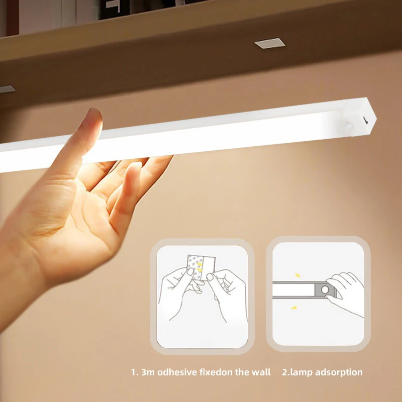 Drahtlose Wiederaufladbare Led-Nachtlichter, Bewegungsmelder, Schrank, Küche, Nachtlichter, Schlafzimmer, Sensorlicht, Schrank, Treppenlicht Drahtlose Wiederaufladbare Led-Nachtlichter, Bewegungsmelder, Schrank, Küche, Nachtlichter, Schlafzimmer, Sensorlicht, Schrank, Treppenlicht - Image 2