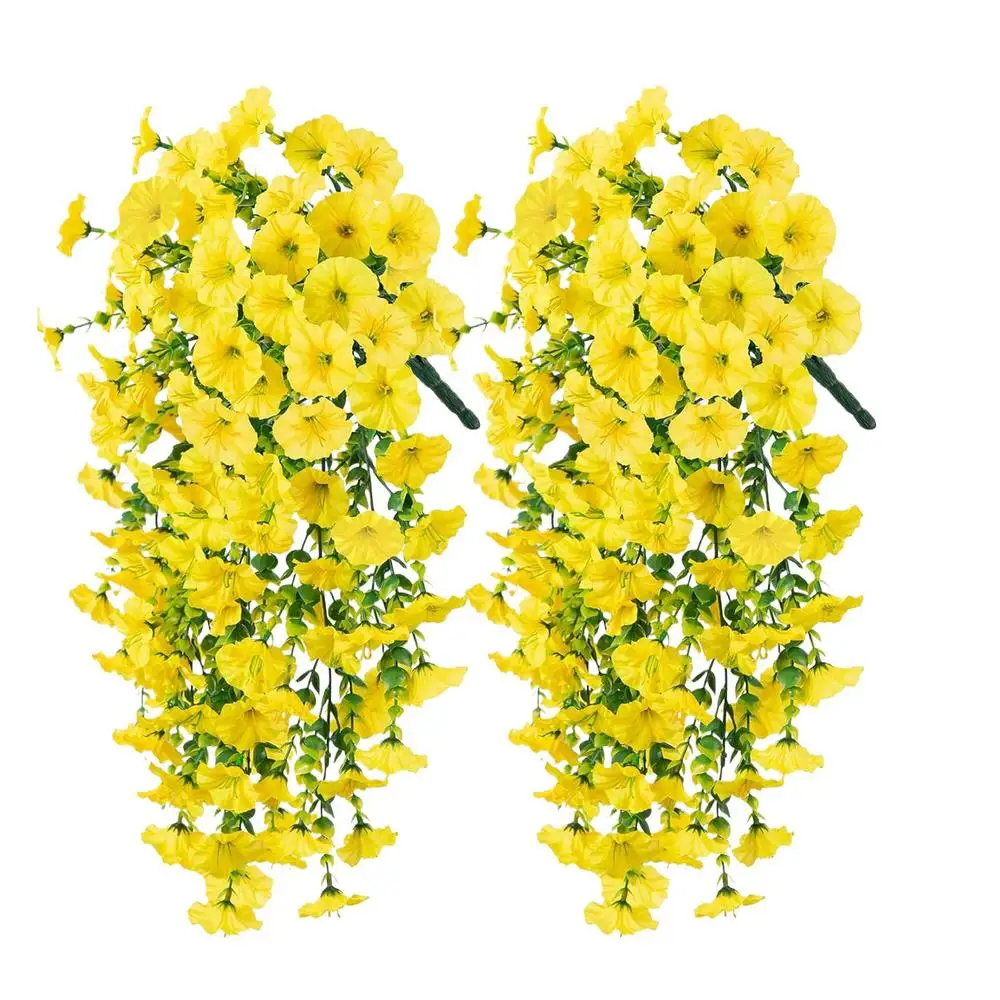 2 Stück 75 Cm Heimdekoration Zum Aufhängen, Künstliche Blumen, Uv-Beständig, Gefälschte Petunias Morning Glory Wandblumengirlande Für Gartenhochzeit 2 Stück 75 Cm Heimdekoration Zum Aufhängen, Künstliche Blumen, Uv-Beständig, Gefälschte Petunias Morning Glory Wandblumengirlande Für Gartenhochzeit - Image 13