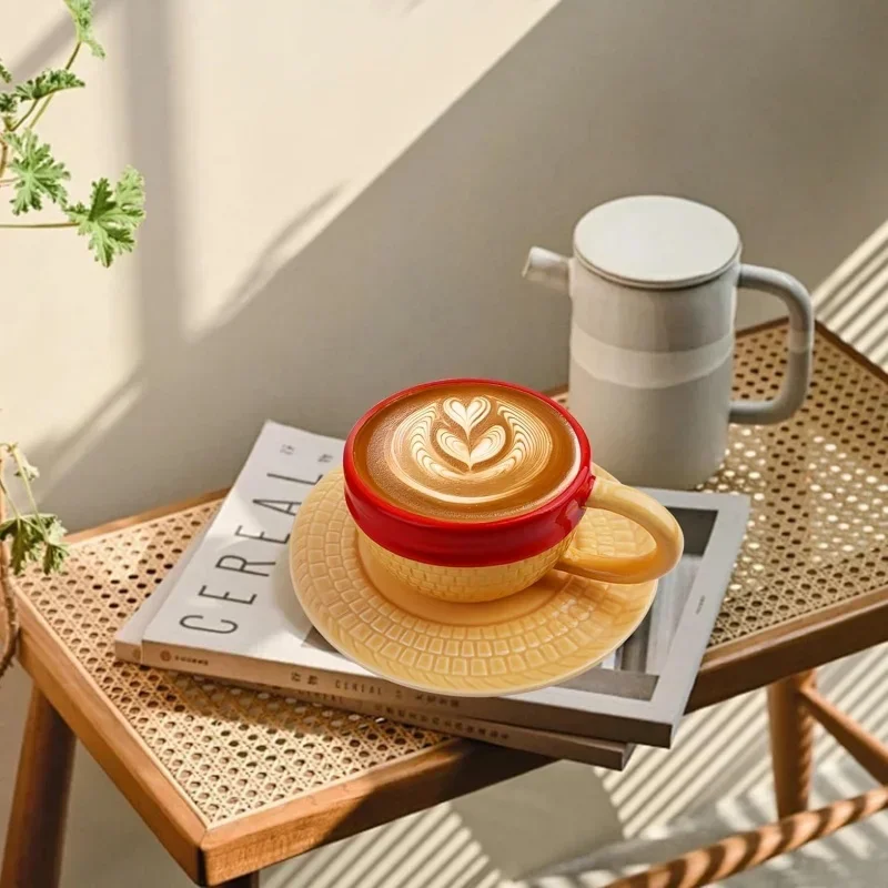 Cartoon Keramik Tasse Wasser Tasse Sabo Ruffy Ace Hut Geformte Kaffeetasse Drei Brüder Hut Kreative Tassen Kaffeetasse Und Untertasse Set Cartoon Keramik Tasse Wasser Tasse Sabo Ruffy Ace Hut Geformte Kaffeetasse Drei Brüder Hut Kreative Tassen Kaffeetasse Und Untertasse Set - Image 2