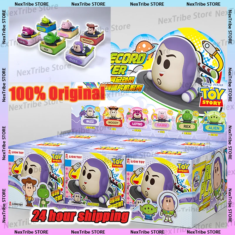 Disney Toy Story 5 Serie Thematischer Plattenspieler Blindbox Sammelfigur Desktop-Ornament Zufälliger Stil Überraschungsgeschenk Disney Toy Story 5 Serie Thematischer Plattenspieler Blindbox Sammelfigur Desktop-Ornament Zufälliger Stil Überraschungsgeschenk
